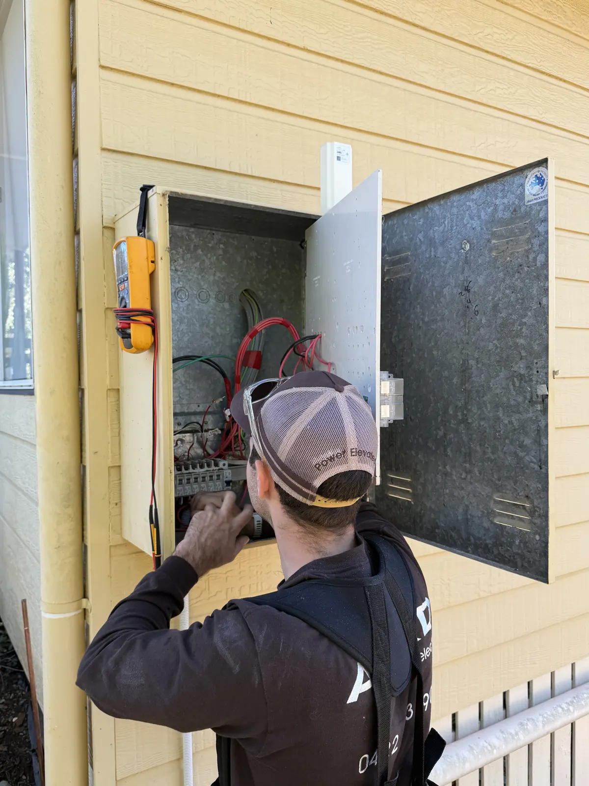 Compliant switchboard installation by ARKD Electrical with surge protection and labelled circuits